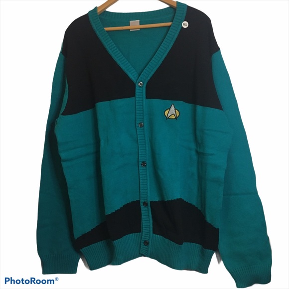 WeLoveFine Other - Star Trek The Next Generation Green Knit Cardigan